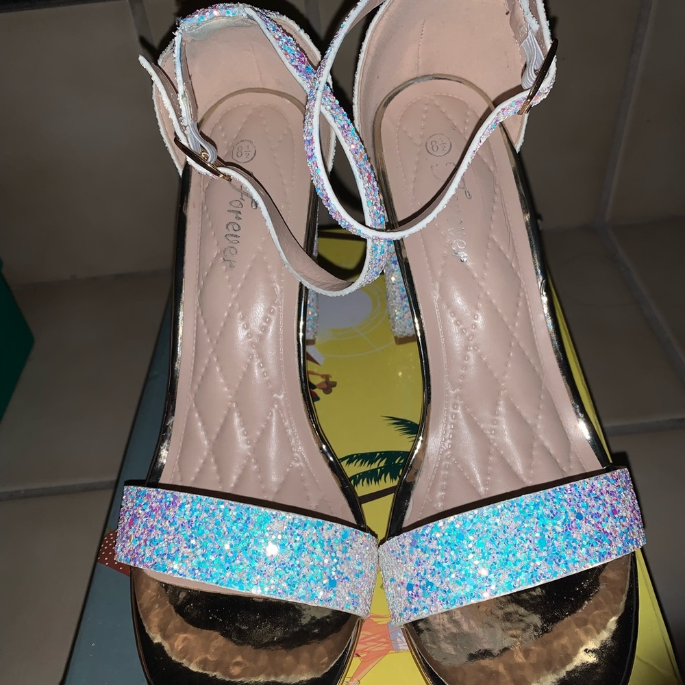 Beautiful glittery, shimmering heels